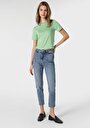 thumb-اعرض التفاصيل لـ تي شيرت اخضر نسائي بأكمام قصيرة  Cl1063339 Slim Fit Squared      