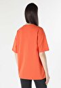 thumb-اعرض التفاصيل لـ برتقالي للنساء تي شيرت بأكمام قصيرة