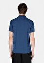 thumb-اعرض التفاصيل لـ ياقة بولو عادية مستقيمة رجالي أزرق كم قصير تي شيرت
