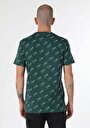 thumb-اعرض التفاصيل لـ   رقبة مستديرة مطبوعة رجالي أخضر كم قصير تي شيرت