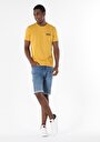 thumb-اعرض التفاصيل لـ أصفر للرجال تي شيرت بأكمام قصيرة