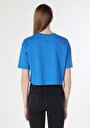thumb-اعرض التفاصيل لـ مريح  رقبة مستديرة مستقيم نسائي أزرق كم قصير تي شيرت