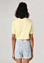 thumb-اعرض التفاصيل لـ  عادي رقبة مستديرة نسائي أصفر كم قصير تي شيرت