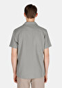 thumb-اعرض التفاصيل لـ كاكي للرجال قميص  كم قصير