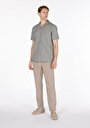 thumb-اعرض التفاصيل لـ كاكي للرجال قميص  كم قصير